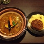 ふらのや - メンチカレー