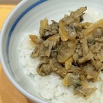 貝だし麺 きた田 - 貝のしぐれ煮ご飯