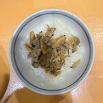 貝だし麺 きた田 - 貝のしぐれ煮ご飯