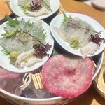 和sai 市林 - 活けカワハギ姿造り