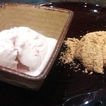 魯忍 - 甘味、水菓子の自家製わらびもち、甘王アイスクリーム