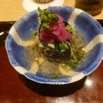 青蓮院門跡前 月おか - 法蓮草と海苔の天ぷら