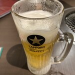 焼肉 わがんせ - オーパスワンと言う名のビール。マイナス3℃の冷え冷えが美味い！