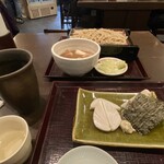 今年も、鴨せいろ。すぐ出てきた！笑笑　ま、混んでたしなぁ〜。