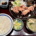 黒長兵衛 - 鶏唐揚げ定食¥1,430