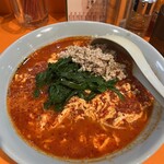 元祖ニュータンタンメン本舗 - 特盛大辛ひき肉ダブルニラ