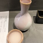 立食い鮨 鮨川 - 夜明け前　にごり酒 生酒 長野/半合