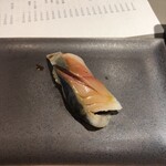 立食い鮨 鮨川 - 〆鯖　鹿児島　長島