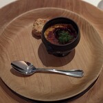 デフィ・ジョルジュマルソー - はじめの一皿   ブルーチーズのクレームブリュレ