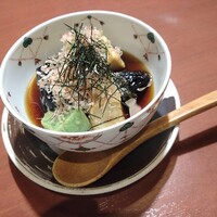 先斗町 四季 よし菜 - 生麩と茄子の揚げ出し