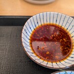 なか卯 - ラー油