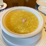 萬珍樓點心舗 - 海老入りとうもろこしスープ、コーンの風味濃厚