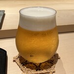 くろ﨑 - 生ビール(中)