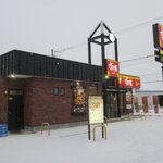 すき家 - 雪景色
