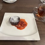 Kitchen casa - フォンダンショコラは濃厚で半分でお腹いっぱいになりました♪