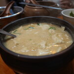 체부동 수제비와 보리밥 - 料理写真: