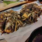 島ごはん あったかや - もずくの天ぷら　色んなとこで食べたけどNo.1