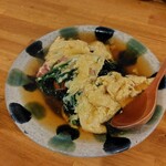 島ごはん あったかや - 島豚ベーコンとほうれん草のトマト炒め　この餡の作り方知りたい