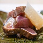 うを徳 - 2024.12 青森産鰹（かつお）藁焼き 京都産聖護院大根