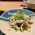 炭火割烹 いふき - 炭火焼き河豚(愛知県三河)の鉄皮(てっぴ)ポン酢