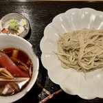 炭火割烹 いふき - 鴨ネギ汁のお蕎麦！
