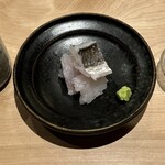 おそば宝来 - ひれ酒つぎ酒、はものお造り