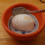 とんかつ ぶんぷく - りんごシャーベット(サービス)