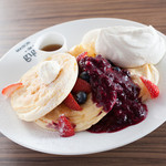 Mezondo jiji - Ricotta Cheese Pancake~リコッタチーズパンケーキ~ベリー&ベリーのミルフィーユ風 Berry & Berry mille-feuille Pancake