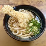 大力うどん - えび天うどん　390円