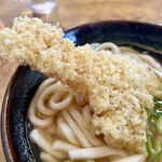 大力うどん - えび天アップ