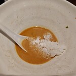 ワタリガラス - 残ったスープに追い酢飯。ちょうど良い量だと思います。