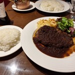 レストラン大宮 - ハンバーグステーキりんごと玉ねぎのおろしソース