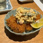 洋食堂 すずき - 牡蠣のフライ　日野菜タルタル添え