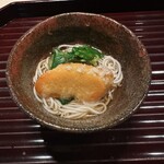 多仁本 - 唐墨の天ぷら入り御前蕎麦