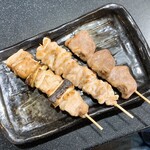 三酉屋 - ねぎま塩、せせり塩、はつ塩