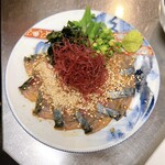 ニューロバタ カタナ食堂 - ごまサバ