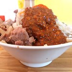 にかいや - ぶた入りオロチョンラーメン＋トッピング全部