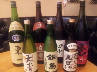 Ginzabarunikyuunana - 日本酒各種 ～常時20種類以上