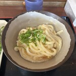池上製麺所 - 釜玉　ネギ、しょうがはセルフ
