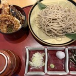 八島 - もり蕎麦＆ミニ天丼セット1,400円