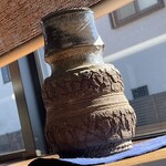 そば処 砂武縞 - すらっと細長い首のナンバーワンに続く、ブス可愛い系の織部めいたナンバーツー^_^