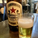 東都庵 駅前店 - 乾杯ビール