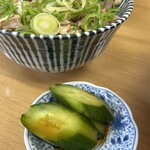 江ちゃんラーメン - 今年最後の胡瓜も美味かった〜！