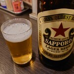 居酒屋 もぢょい有限会社 - 赤星(大瓶)　599円