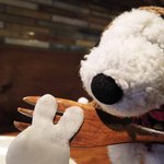 うさぎとぼく - ちびつぬ「入ってたわ～！！」
      
      うさぎの顔形のだいこんだよ。
      いつも遊び心満点で、お客さんを楽しませてくれるねー。
      