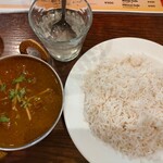 アーンドラ・ダイニング 銀座 - 南インドカリー・セット（Nigiri Mutton Curry ＋バスマティライス）
                                1,890円