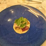 278897142 - 本日の鮮魚のヴァポーレ 発酵マヨネーズといぶりがっこのタルタル　