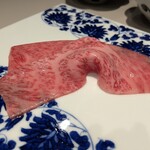 銀座焼肉 Salon de AgingBeef - 極上ロースの鬼おろし焼きしゃぶ