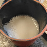 そば哲 - 濃厚そば湯