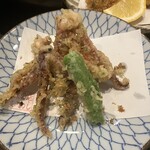 味の店 いわし - イカゲソ磯部天　¥680